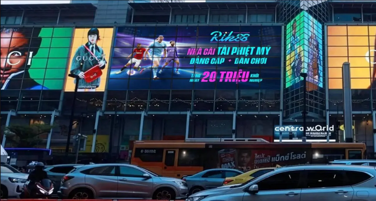 Billboard Rik88 xuất hiện giữa khu trung tâm Mỹ – quảng cáo thật hay chỉ là hình ảnh dàn dựng?