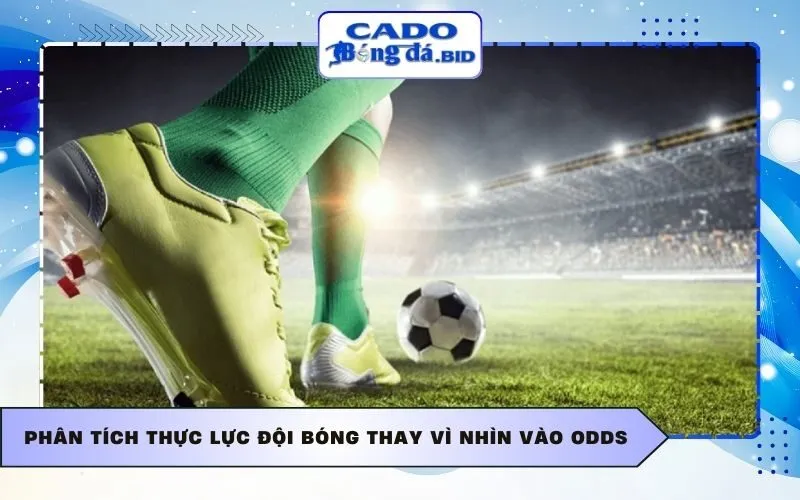 Phân tích thực lực đội bóng thay vì nhìn vào Odds