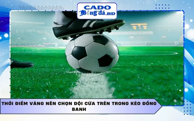 Thời điểm vàng nên chọn đội cửa trên trong kèo đồng banh